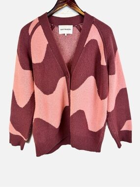 marimekko | V-Neck Button Down Cardigan Sweater, XS